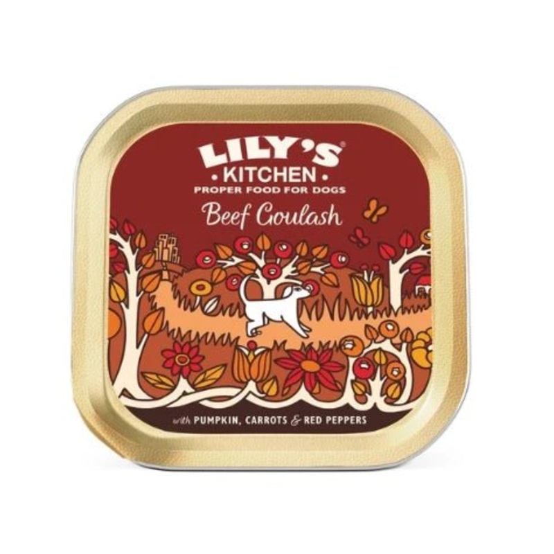 Lily's Kitchen Dog Beef Goulash Dog Wet Food Box - 12x150g