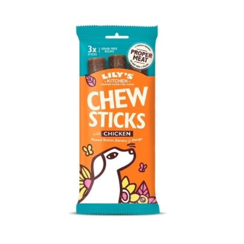 Lily's Kitchen Dog Chew Sticks Chicken Dog Treats - 120g