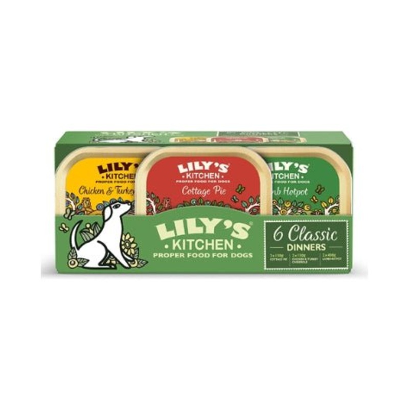 Lily's Kitchen Dog Classic Dinners Multipack Wet Dog Food - 6x150g