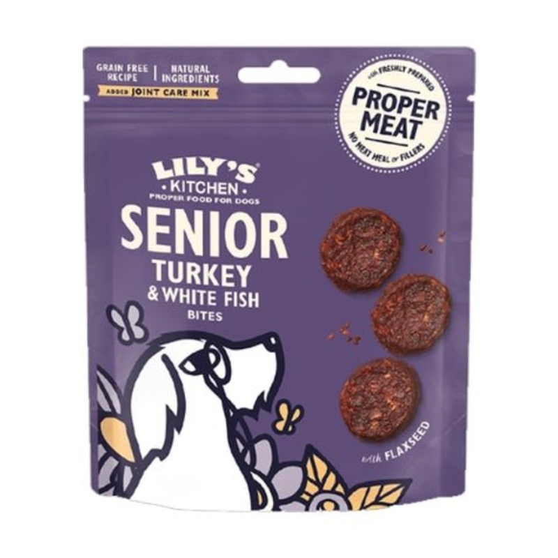 Lily's Kitchen Turkey & Whitefish Senior Dog Treats - 70g