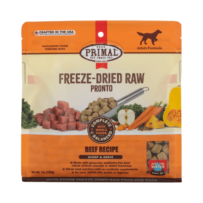 Primal Canine Beef Pronto For Dog  7oz