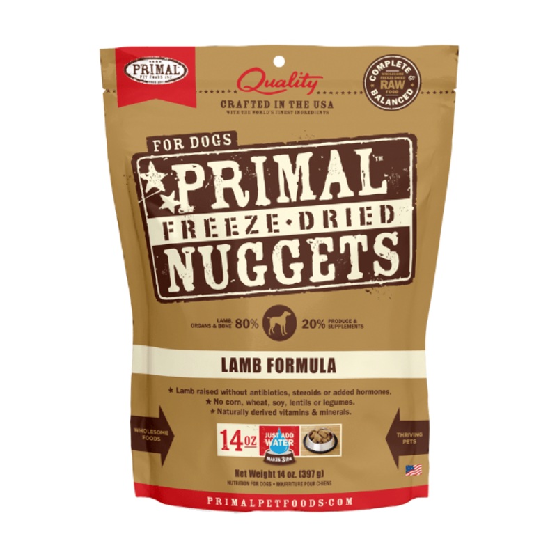Primal Canine Lamb Freeze-Dried Formula  14oz