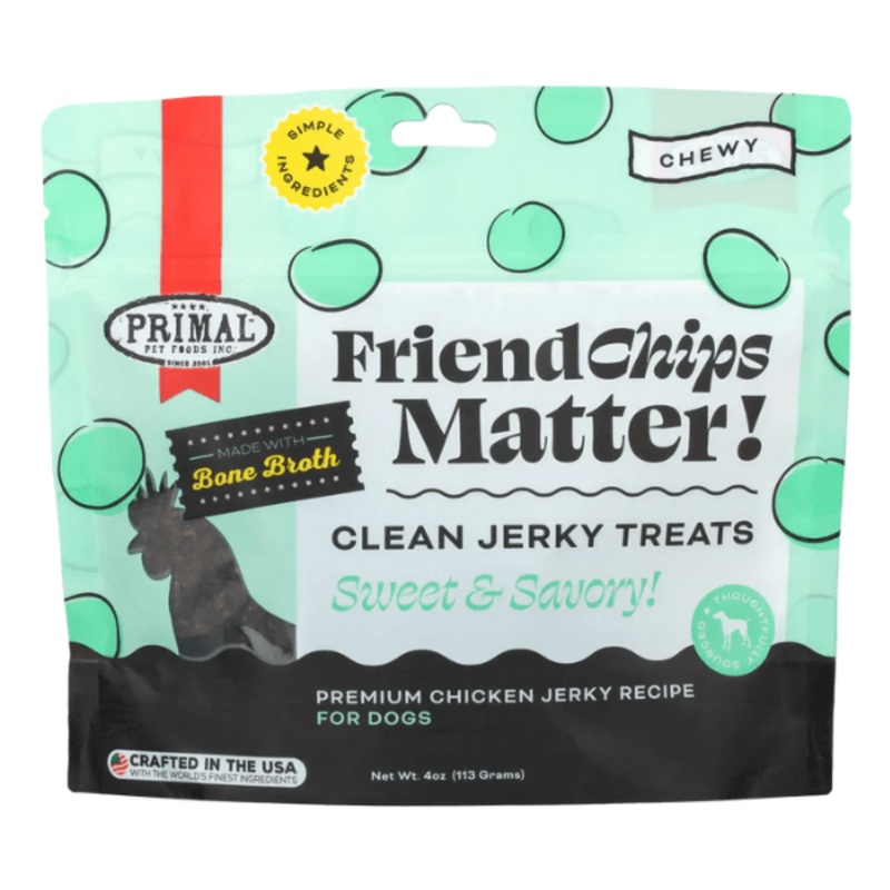 Primal FriendChips Matter  Chicken with Broth Jerky Treat - 4oz