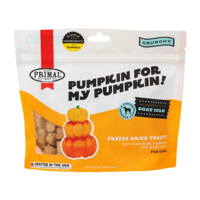 Primal Pumpkin For My Pumpkin  Chicken & Pumpkin with Goat Milk Freeze-Dried Treat - 2oz