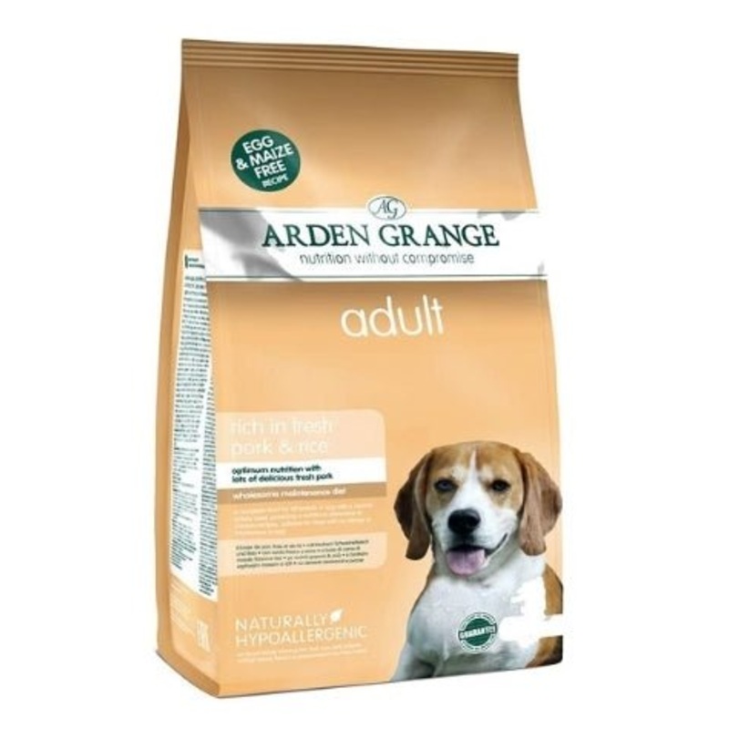 Arden Grange Pork & Rice Adult Dry Dog Food - 12kg