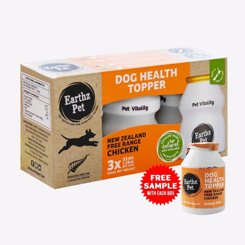 Earthz Pet New Zealand Free Range Chicken Health Topper for Dogs
