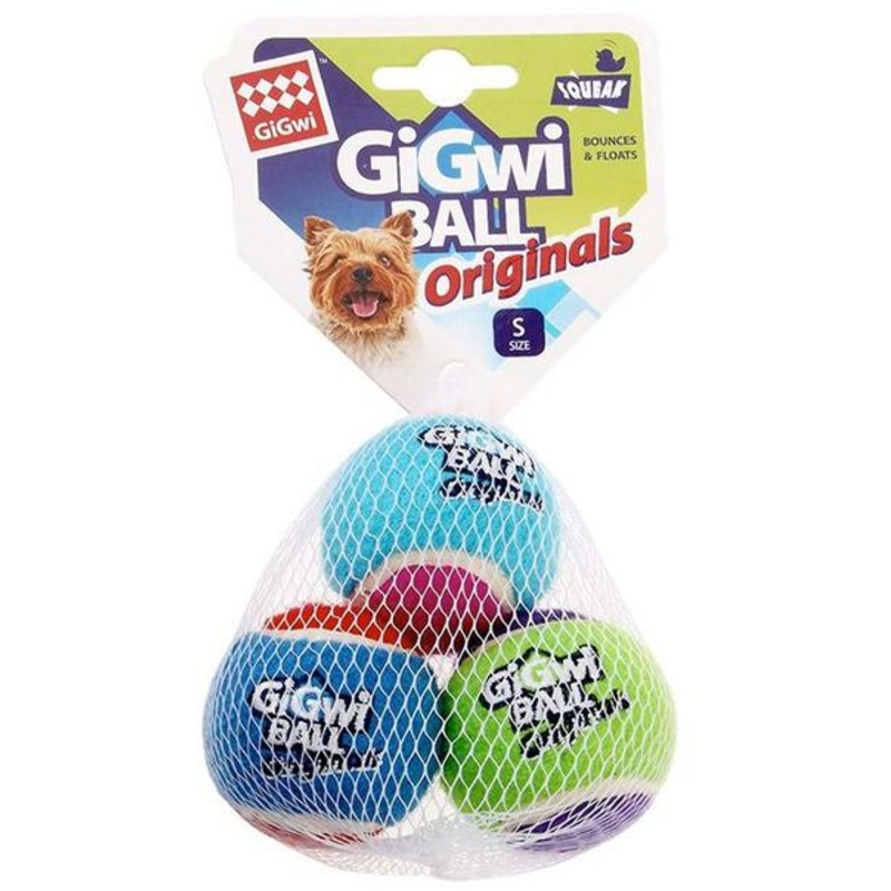 GiGwi Tennis Ball 3pcs with Different Colour in 1 pack Dog Fetch Balls