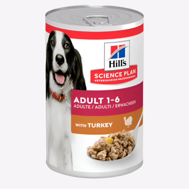 Hills Science Plan Adult Dog Food with Turkey -12x370g