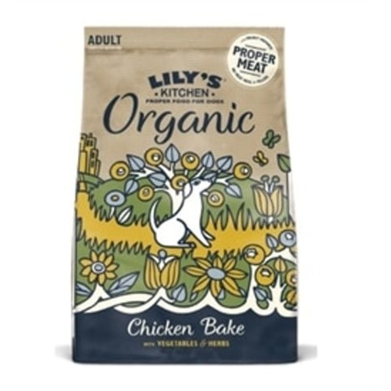 Lily's Kitchen Organic Chicken Bake with Vegetable & Herb Adult Dry Dog Food