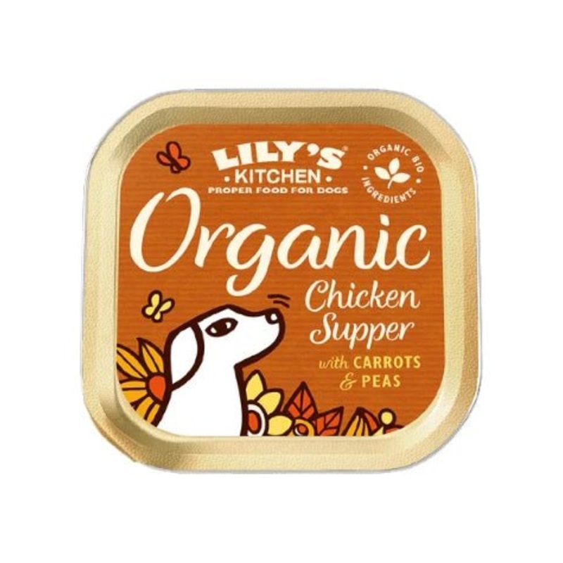 Lily's Kitchen Organic Chicken Supper Wet Dog Food Box - 11x150g
