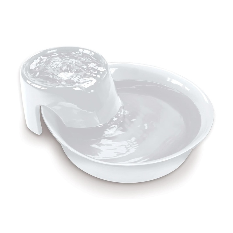 Pioneer Pet Big Max Ceramic Pet Drinking Fountain -128oz (White)