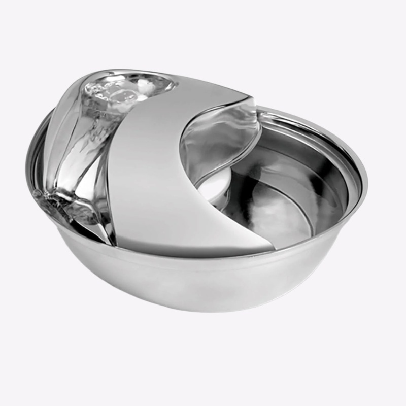 Pioneer Pet Raindrop Durable Pet Fountain 60oz (Stainless Steel)