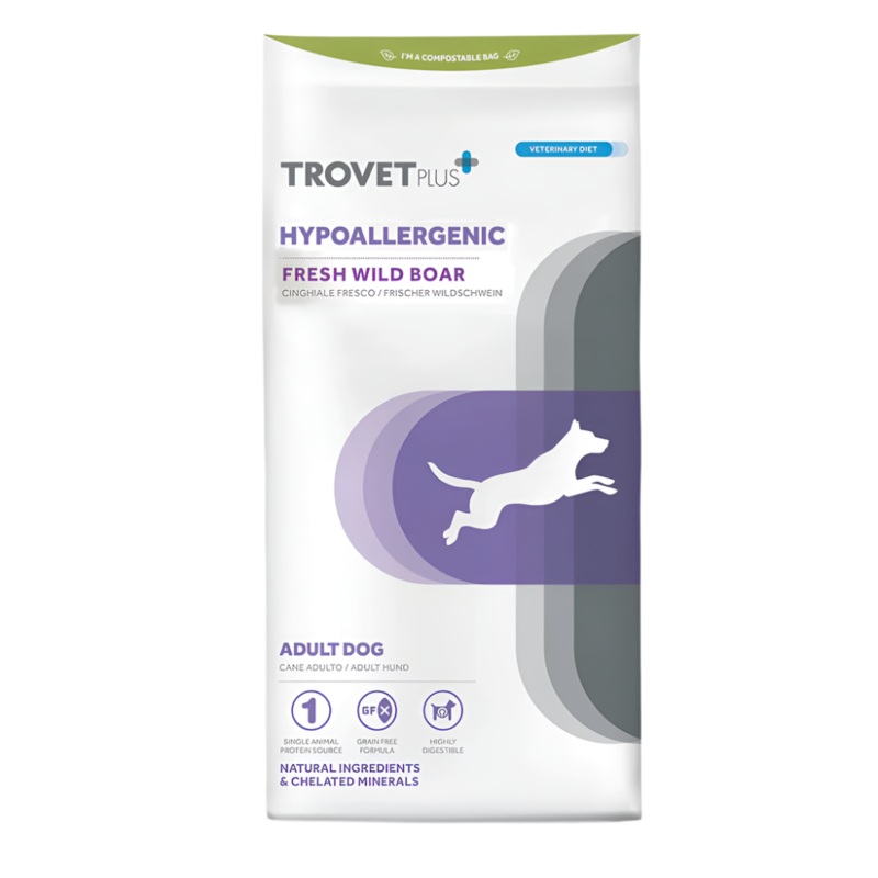 Trovet Plus Hypoallergenic Wild Boar Veterinary Diets Adult Dry Dog Food