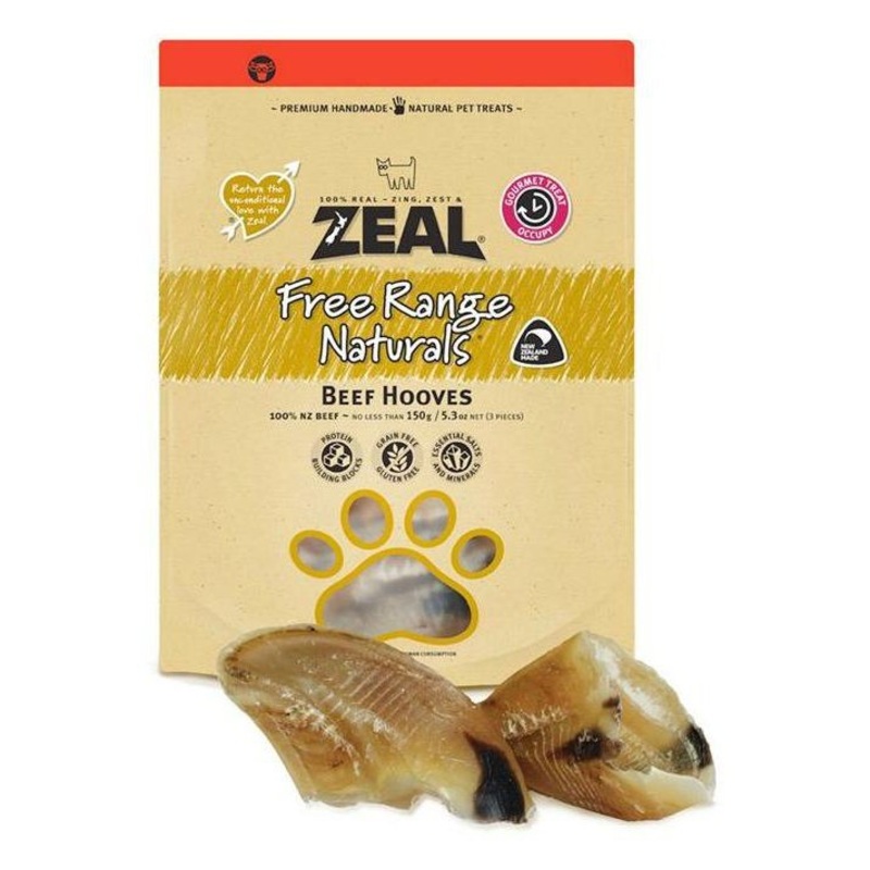 Zeal Beef Hooves Dog Treat - 150g