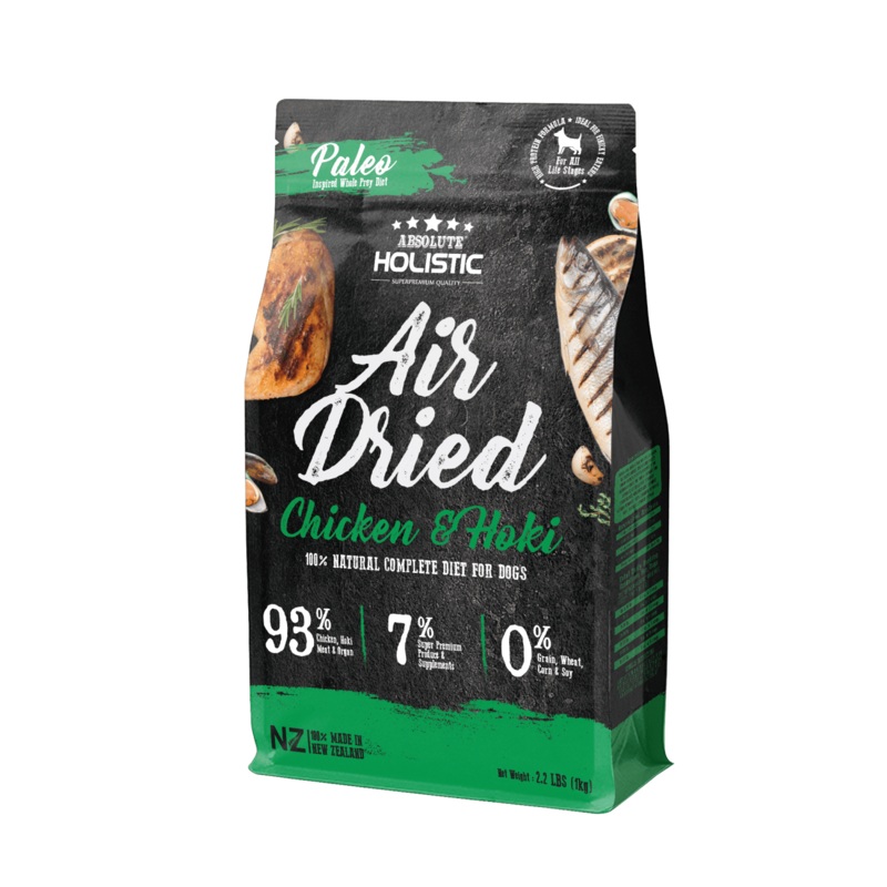 Absolute Holistic Air Dried Diet Dog Food Chicken & Hoki - 1kg