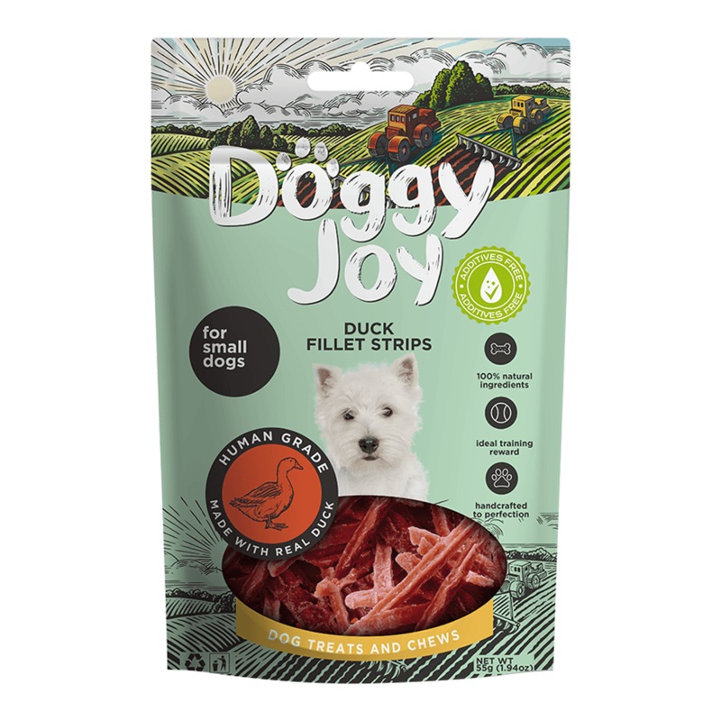 Doggy Joy Duck Fillet Strips Dog Treats - 55g