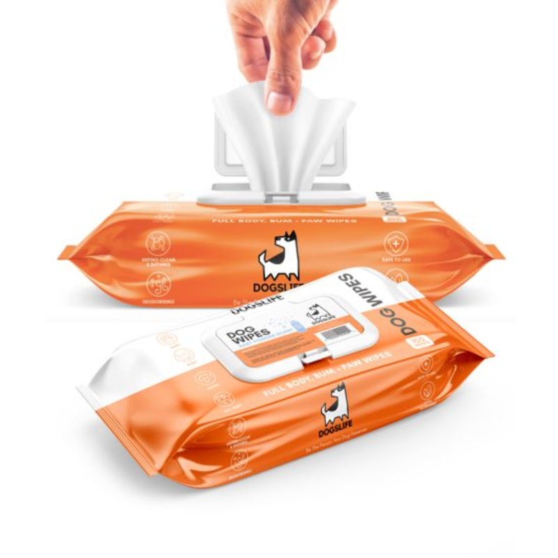 DogsLife Scented Grooming Dog Wipes - 100pcs