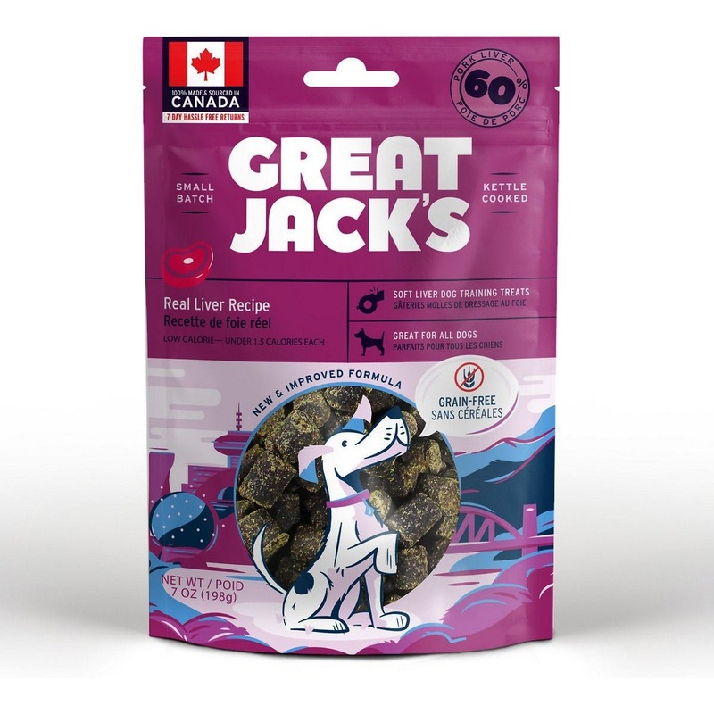 Great Jacks Liver Recipe Grain-Free Dog Treats - 198g