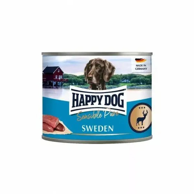 Happy Dog Sweden Wild Pure Wet Dog Food - 6x200g