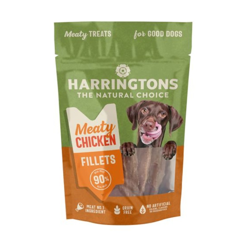 Harringtons Chicken Fillets High Meat Dog Treats-70g