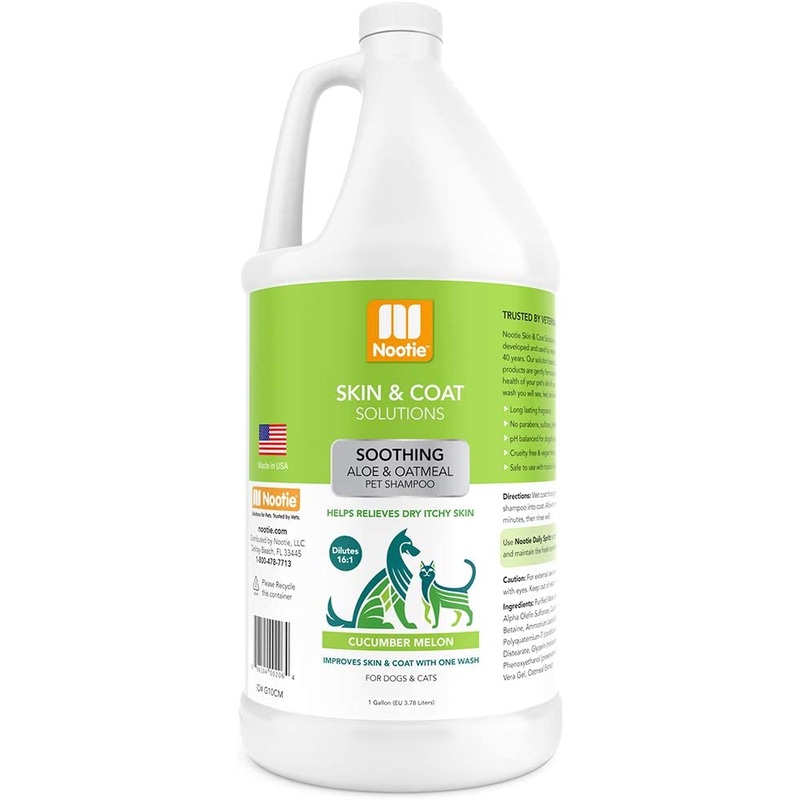 Nootie Soothing Aloe Oatmeal Shampoo Cucumber Melon For Dog & Cat