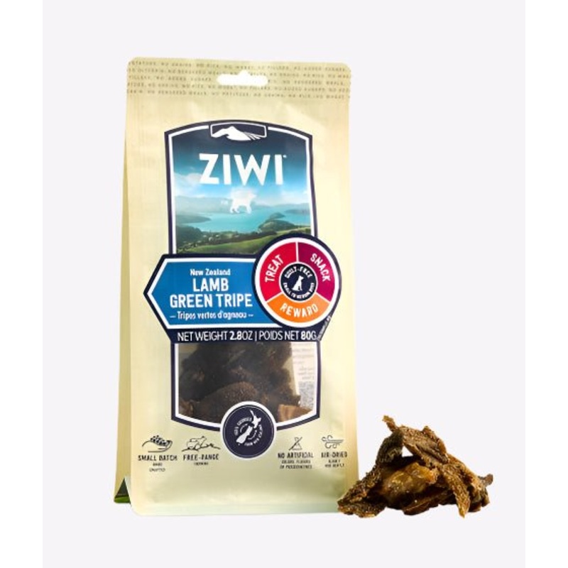 ZiwiPeak Lamb Green Tripe Dog Treats - 80g