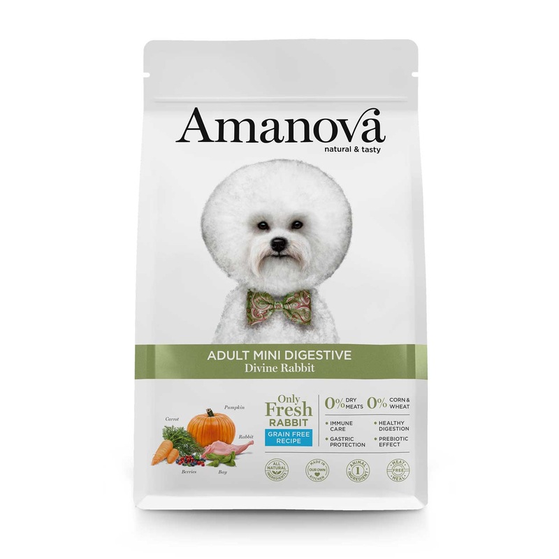 Amanova Grain Free Adult Mini Dog Digestive Divine Rabbit