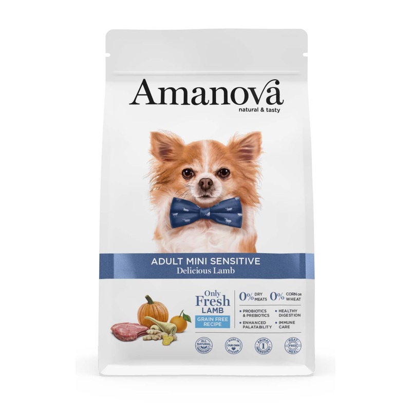 Amanova Grain Free Adult Mini Sensitive Dog Delicious Lamb Dry Food