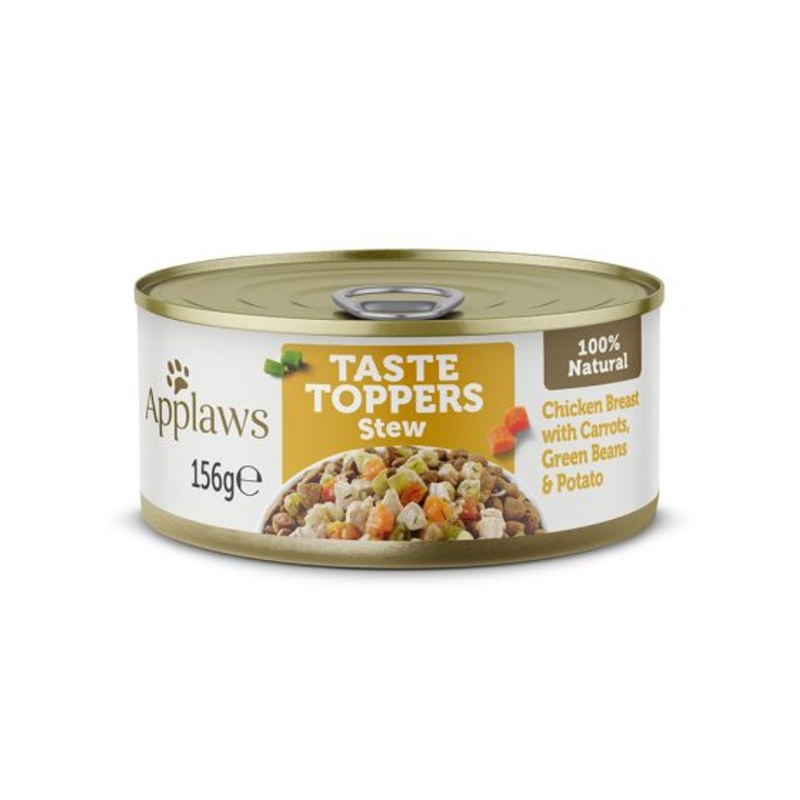 Applaws Taste Toppers Stew Chicken with Vegetables Wet Dog Food - 3x156g