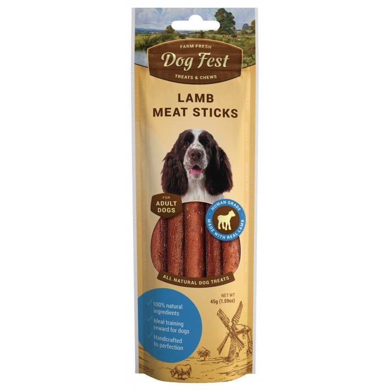 Dog Fest Lamb Meat Sticks For Adult Dogs - 45g