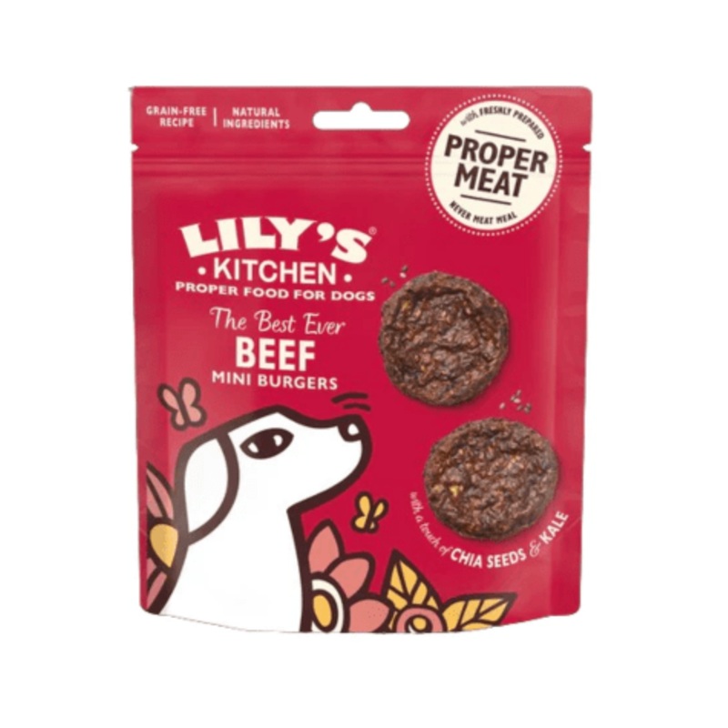 Lily's Kitchen The Best Ever Beef Mini Burgers Dog Treats - 70g