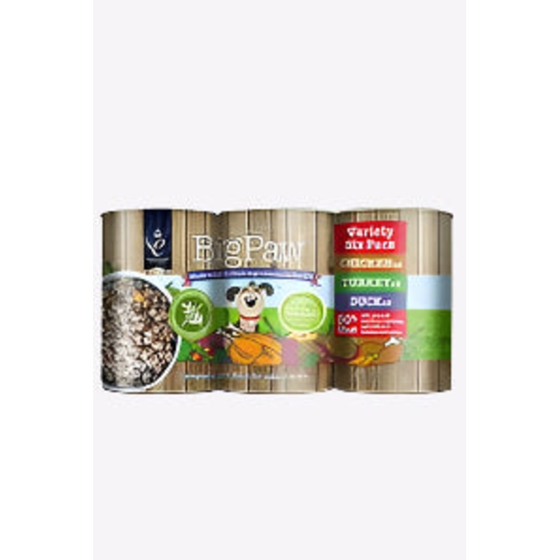 Little Big Paw Variety Pack Dog Wet Food - 6x390g