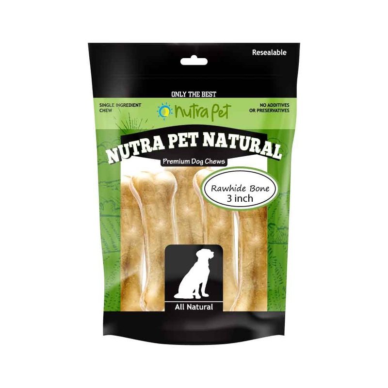 Nutrapet Rawhide Bone-(Pack Of 3)