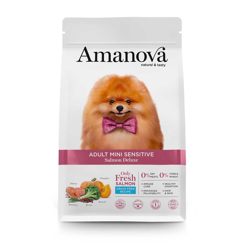 Amanova Dry Adult Mini Sensitive Salmon Deluxe Dog Food