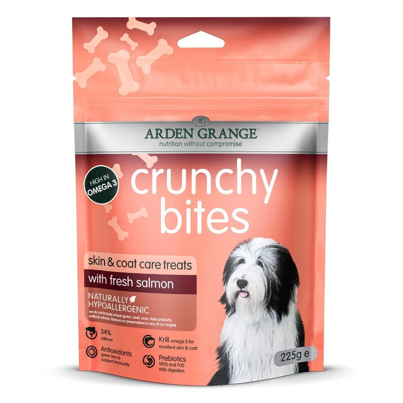 Arden Grange Crunchy Bites Salmon Dog Treats - 225g