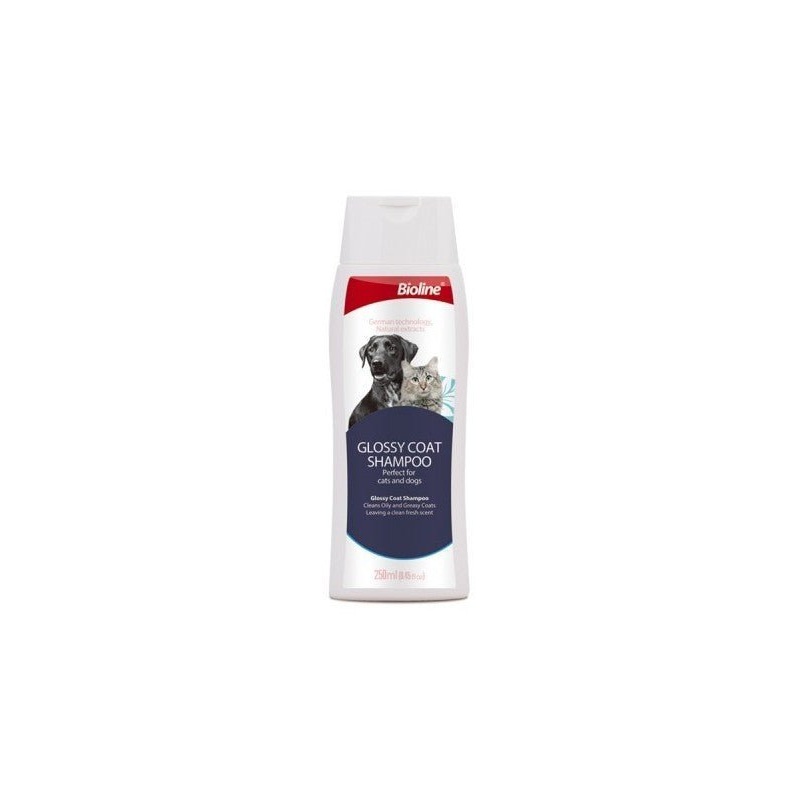 Bioline Glossy Coat Shampoo-Dogs And Cats - 250ml