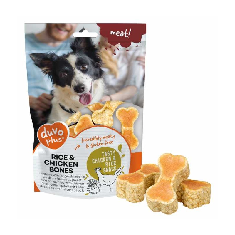 Duvo+ Meat Rice Bones With Chicken Dog Treats- 140g