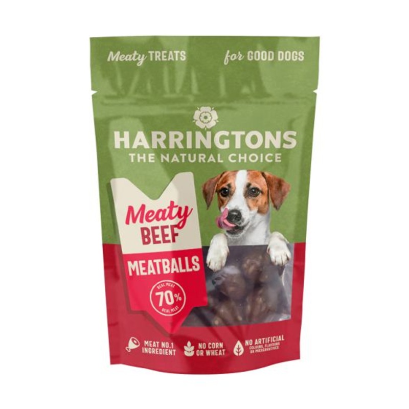 Harringtons Beef Meatballs High Meat Dog Treats-70g