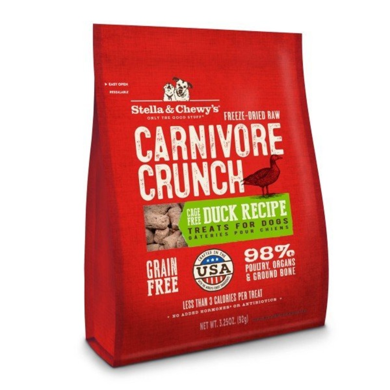 Stella & Chewy's Carnivore Crunch Dog Treat - 3.25oz