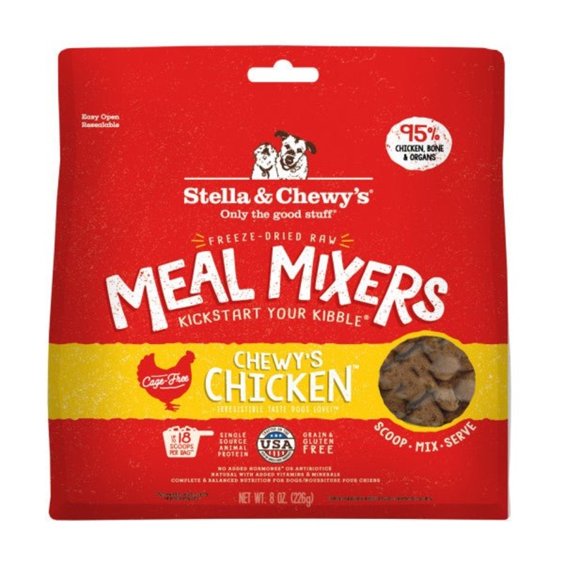 Stella & Chewys Dog Freeze Dried Chicken Meal Mixers  3.5oz