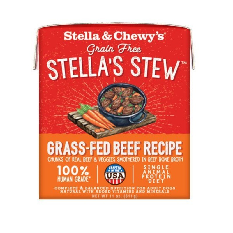 Stellas Stew  Grass-Fed  Recipe Wet Dog Food - 12x311g