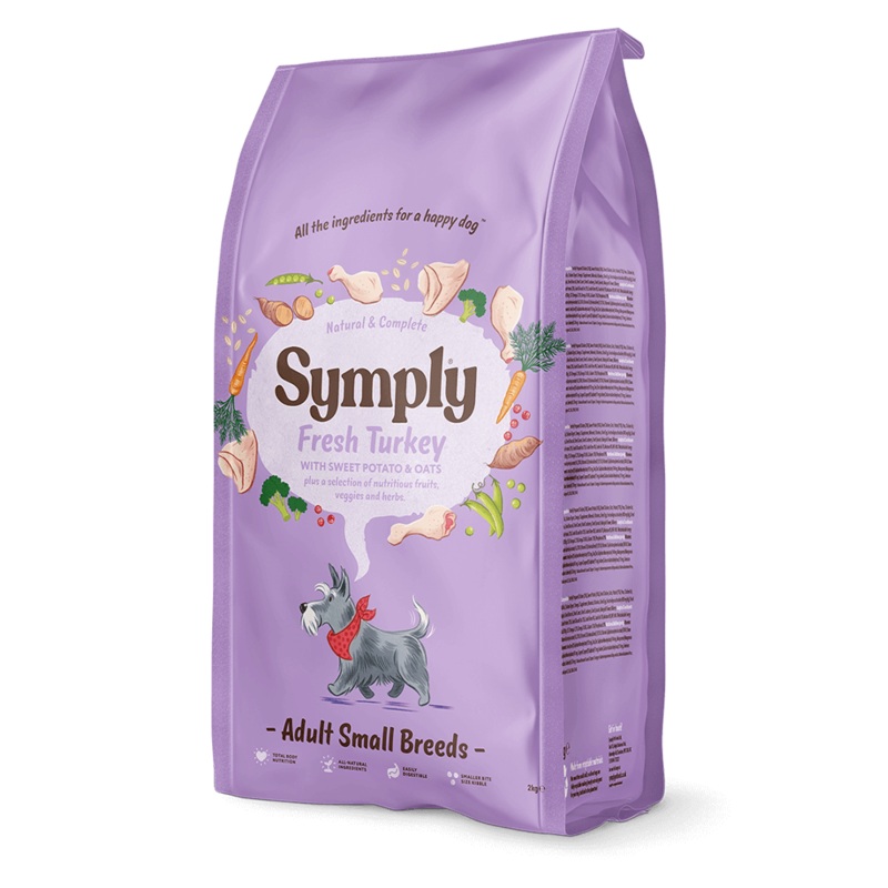 Symply Fresh Turkey Adult Small Breeds Dog Dry Food - 2kg