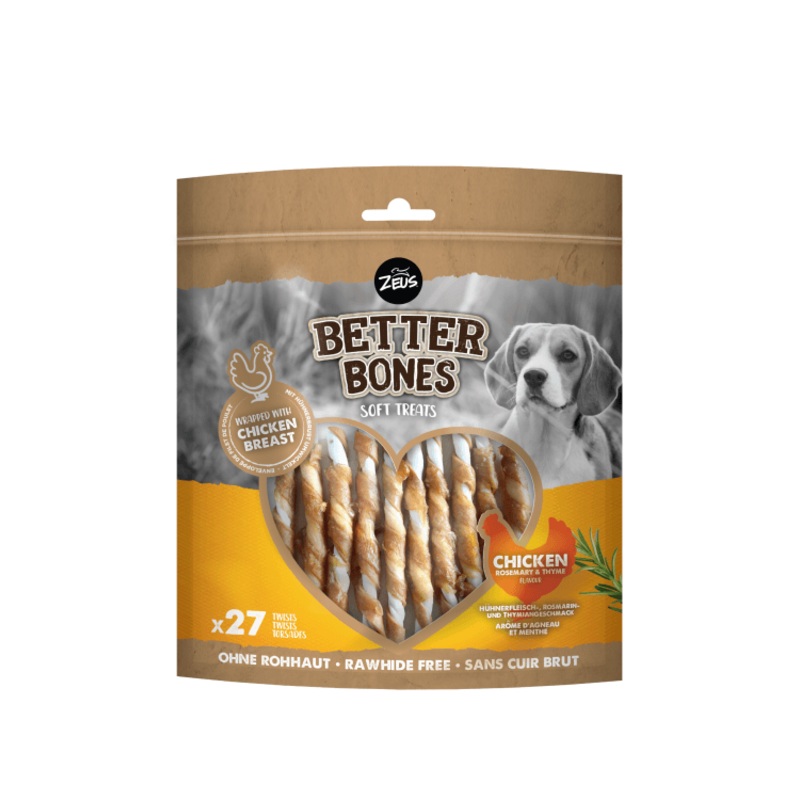 Zeus Better Bones, Wrapped Twists Chicken, Rosemary & Thyme
