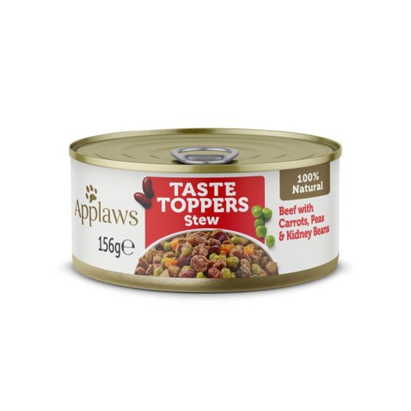 Applaws Taste Toppers Stew Beef with Vegetables Wet Dog Food  - 3x156g
