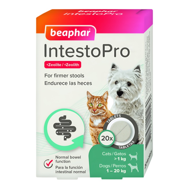 Beaphar IntestoPro Anti Diarrhea Tablet Small Dog & Cat - 20 tab