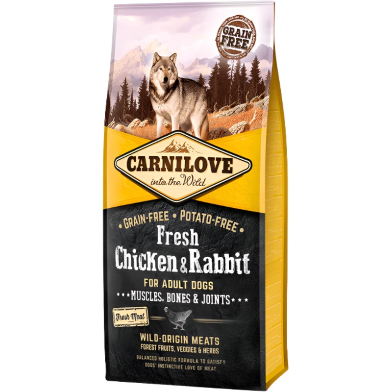 Carnilove Fresh Chicken & Rabbit  Adult Dry Dog Food