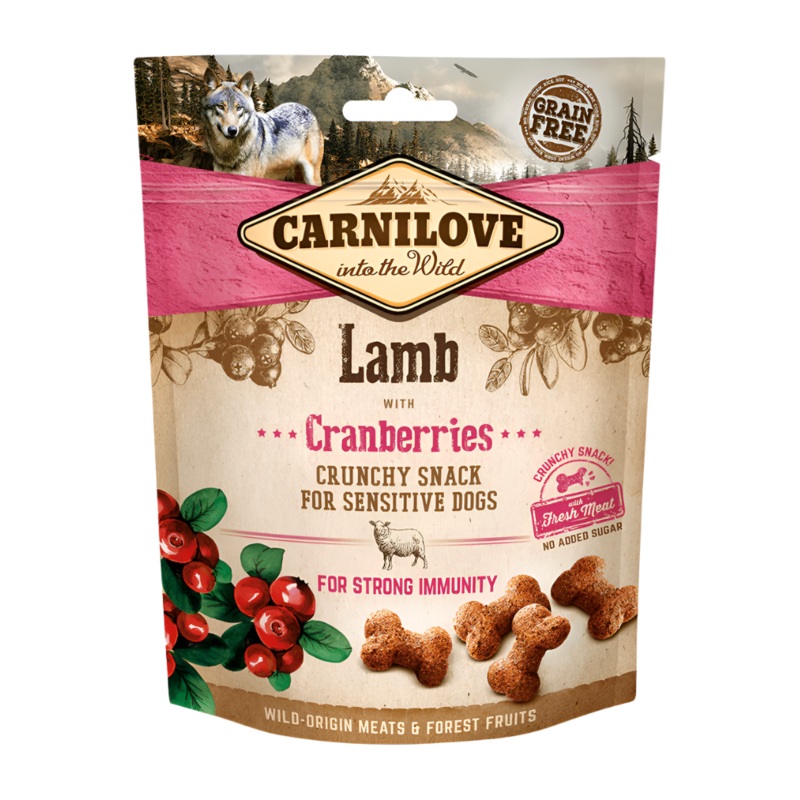 Carnilove Lamb With Cranberries Crunchy Snack For Sensitive Dogs - 200g