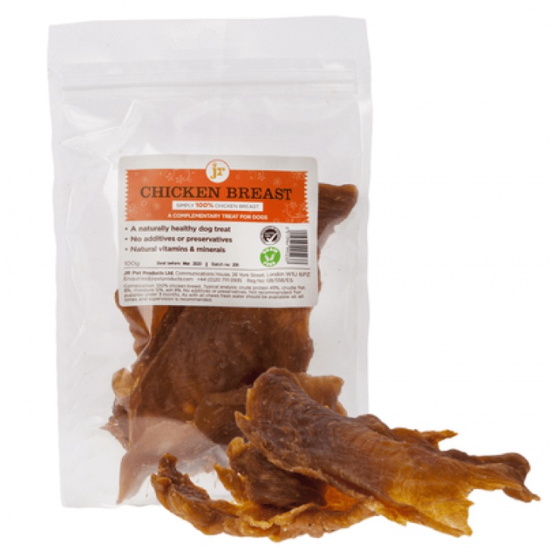 JR Pet CHICKEN BREAST JERKY Dog Treat - 100g