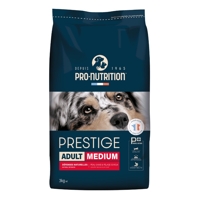 Pro Nutrition Prestige Adult Medium Dog Dry Food -  3kg