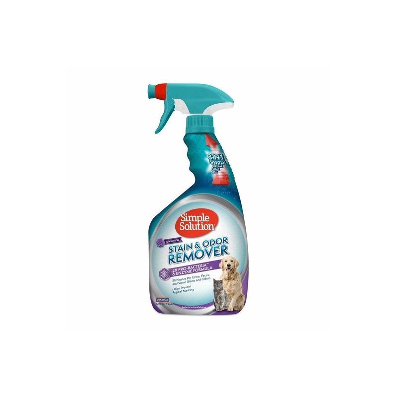 Simple Solution Pet Stain & Odor Remover, Floral Fresh Scent - 32oz